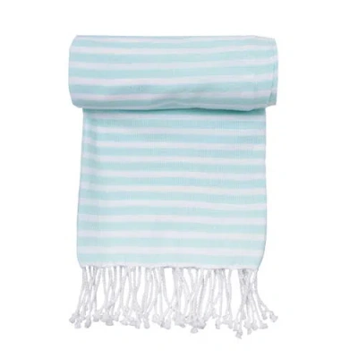 C & F Home C&f Home Cabana Stripes Fouta Towel In Blue