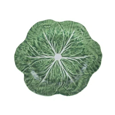 C & F Home C&f Home Cabbage Leaf Large Charger Serving Platter 16" In Green