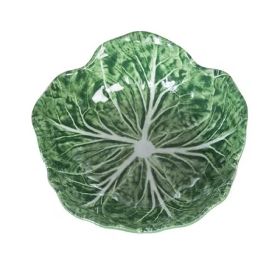 C & F Home C&f Home Cabbage Leaf Set Of 4 Cereal Bowl Dishes 4.72" In Green