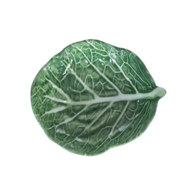 C & F Home C&f Home Cabbage Leaf Set Of 4 Serving Dinnerware Dip Dishes 5.2" In Green