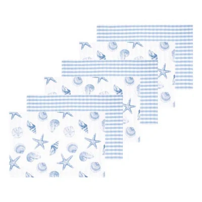 C & F Home C&f Home Calming Seas Placemats Set Of 6, 14" X 20" In Blue