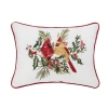 C & F Home C&f Home Cardinal Duo Berry Botanical Pillow In Red