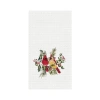 C & F Home C&f Home Cardinal Duo Berry Botanical Towel In White