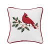 C & F Home C&f Home Cardinal Holly Pillow In White