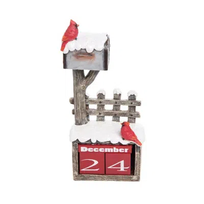 C & F Home C&f Home Cardinal Mailbox Calendar In Red