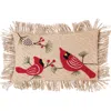 C & F Home C&f Home Cardinals Applique Small/petite Accent Pillow, 10" X 16" In Brown