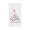 C & F Home C&f Home Cat Face Christmas Tree Christmas Holiday Machine Washable Cotton Flour Sack Kitchen Towel  In Multi