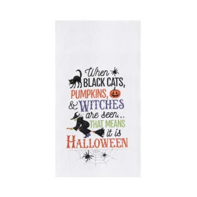 C & F Home C&f Home Cats Pumpkins Witches Towel In Multi