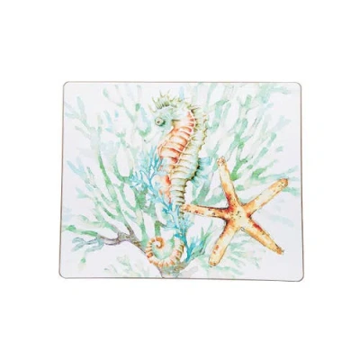 C & F Home C&f Home Chandler Cove Coastal Hardboard Placemats Set Of 6 In Green