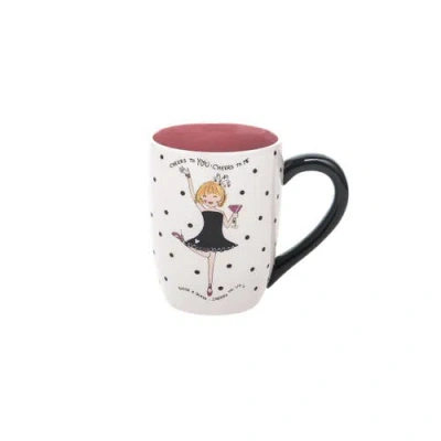 C & F Home C&f Home "cheers To Everything" Ceramic Coffee Mug 16oz In White