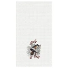 C & F Home C&f Home Chickadees Waffle Weave Cotton Kitchen Towel In White