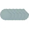 C & F Home C&f Home Christiana Breeze Reversible Machine Washable Round Quilt Placemats Set Of 6 In Blue