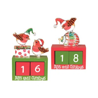 C & F Home C&f Home Christmas Calendar Decor A/2 In Red