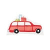 C & F Home C&f Home Christmas Car Printed & Embellished Throw Pillow In Red