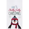 C & F Home C&f Home Christmas "have A Holly Jolly Christmas" Sentiment Penguin Cotton Flour Sack Kitchen Dish T In White