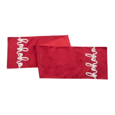 C & F Home C&f Home Christmas Holiday Red "ho Ho Ho" Sentiment Table Runner 13" X 68"