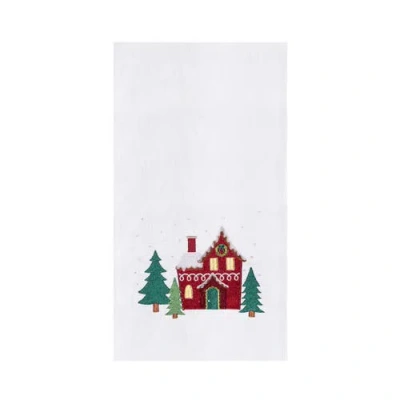 C & F Home C&f Home Christmas House Towel In Red