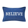 C & F Home C&f Home Christmas Jolly Solid Typographical Decorative Throw Pillows In Blue