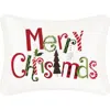 C & F Home C&f Home Christmas "merry Christmas" Embroidered Accent Pillow, 12" X 16" In Multi