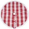 C & F Home C&f Home Christmas Woven Mélange Tree Skirt In Red
