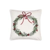 C & F Home C&f Home Christmas Wreath Throw Pillow, 18" X 18" In Green
