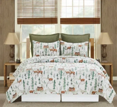 C & F Home C&f Home Christopher Forest Cotton Quilt Set In Multi