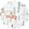 C & F Home C&f Home Christopher Forest Round Woven Reversible Rustic Lodge Placemats Set Of 6, 17" In Multi