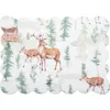 C & F Home C&f Home Christopher Forest Woven Reversible Rustic Lodge Placemats Set Of 6, 13" X 19" In Multi