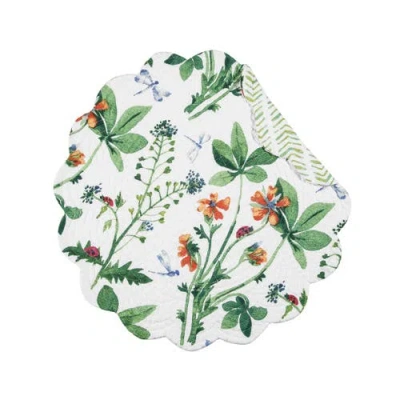 C & F Home C&f Home Clover Bug Placemats Set Of 6, 17" In Green