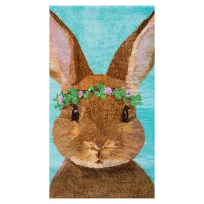 C & F Home C&f Home Clover Easter Bunny Rabbit Spring Printed Flour Sack Kitchen Dishtowel In Multi