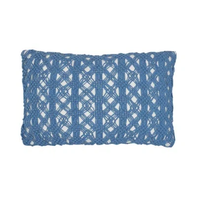 C & F Home C&f Home Clyde Handcrafted Accent Pillow In Blue