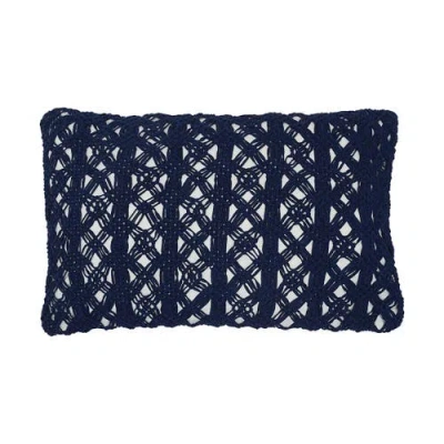 C & F Home C&f Home Clyde Handcrafted Accent Pillow In Blue