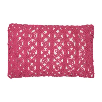 C & F Home C&f Home Clyde Handcrafted Accent Pillow In Pink