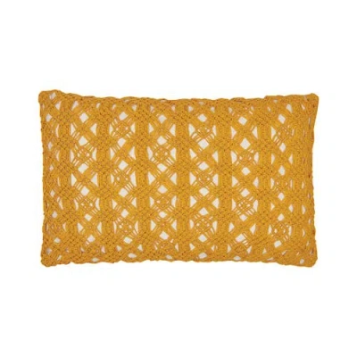 C & F Home C&f Home Clyde Handcrafted Accent Pillow In Yellow