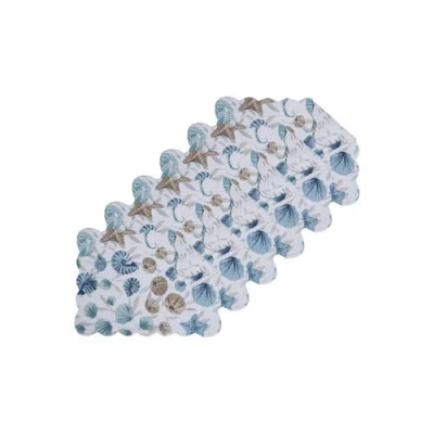 C & F Home C&f Home Coastal Shells Set Of 6 Placemats 13" X 19" In Multi