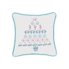 C & F Home C&f Home Coastal Tree Embroidered Christmas Holiday Small/petite Accent Pillow, 10" X 10" In Multi