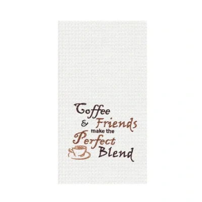 C & F Home C&f Home Coffee & Friends Make The Perfect Towel In White