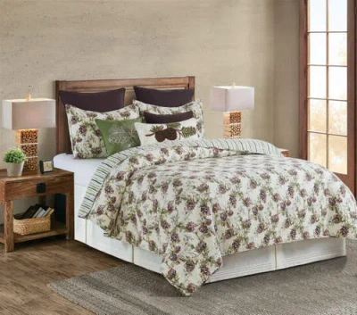 C & F Home C&f Home Cooper Pines Rustic Lodge Cotton Quilt Set In Neutral