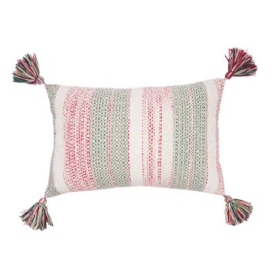 C & F Home C&f Home Cozy Nordic Christmas Red & Green Accent Pillow, 14" X 22" In Multi