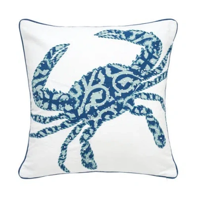 C & F Home C&f Home Crab Accent Pillow Decor In Blue