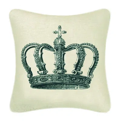 C & F Home Crown High Definition Pillow In Blue;beige