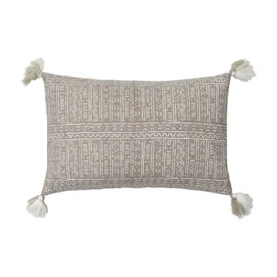 C & F Home C&f Home Cyrus Woven Tasseled Cotton Decorative Throw Pillow, Get In Gray