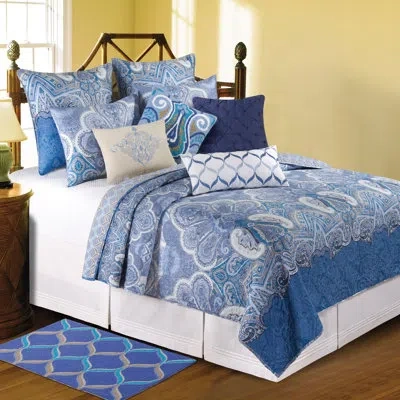 C & F Home Daphne Paisley Cotton Reversible Quilt