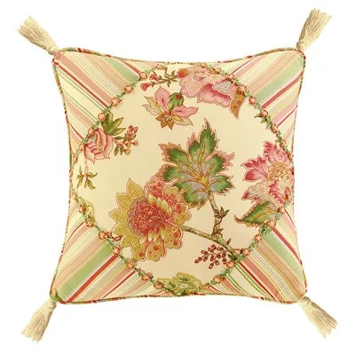 C & F Home Deanna Tasseled Embroidered Pillow In Multi