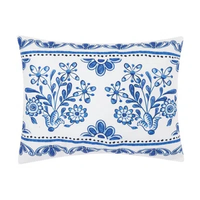 C & F Home Delft Garden 2 Indoor/outdoor Throw Pillow