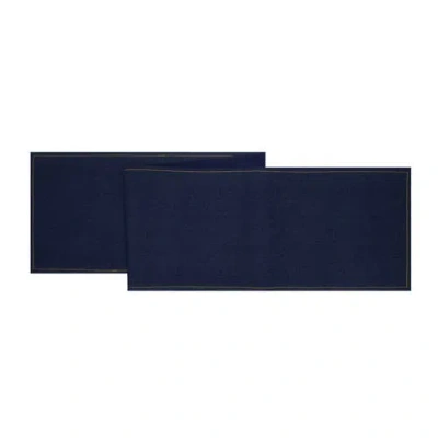 C & F Home C&f Home Denim Dinner Table Runner 13" X 72" For Everyday Casual Tabletop Celebrations In Blue
