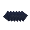 C & F Home C&f Home Denim Machine Navy Blue Washable Hemstitch Napkins Set Of 6 In Blue