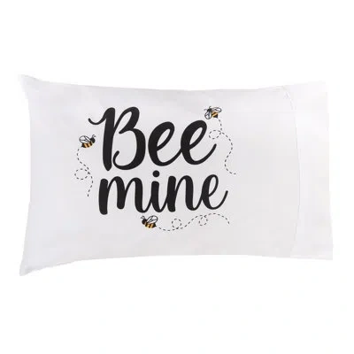C & F Home Disanto Bee Mine Pillowcase In Black;white