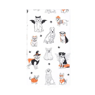 C & F Home C&f Home Dogs Halloween 100% Cotton Flour Sack Dishtowel In Multi