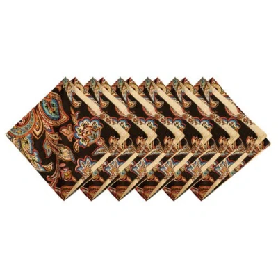C & F Home C&f Home Dorothy Autumn Brown Cotton Napkins Set Of 6 In Multi